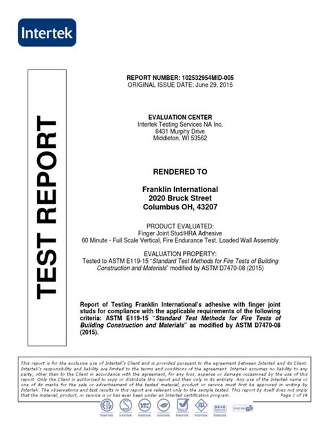 intertek astm testing